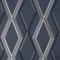 Tapeta w odcieniach granatu z geometrycznym wzorem