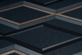 Tapeta w odcieniach granatu z geometrycznym wzorem