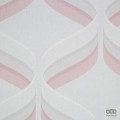 Szaro-różowa tapeta papierowa trójwymiarowy wzór