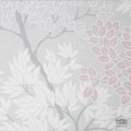 Różowo-szara tapeta papierowa drzewa gałązki