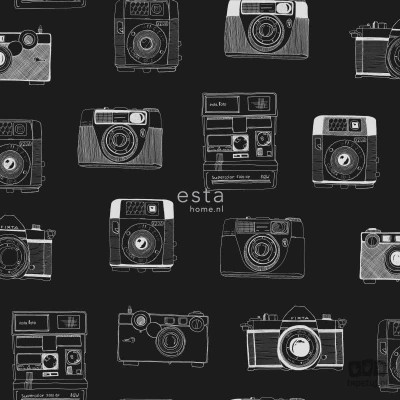 Tapeta na flizelinie w aparaty fotograficzne czarne tło