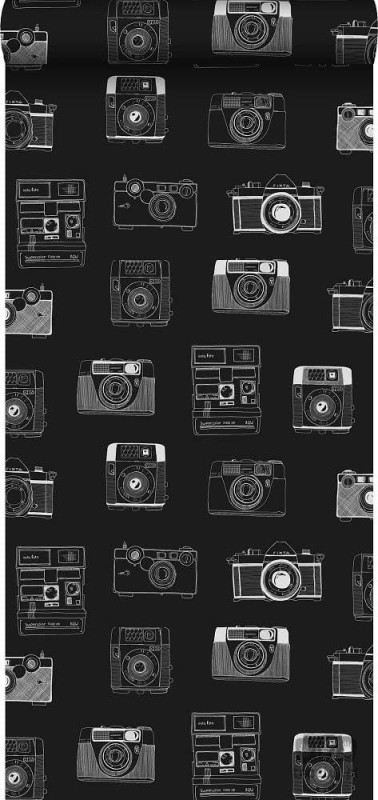 Tapeta na flizelinie w aparaty fotograficzne czarne tło