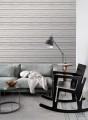 Biała tapeta na flizelinie w czarne wzorki szlaczki