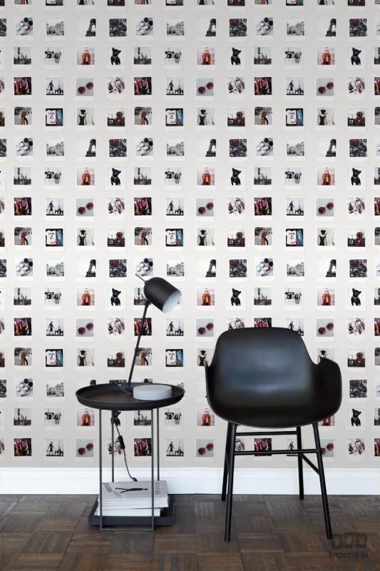 Tapeta na flizelinie zdjęcia polaroid Francja kolor