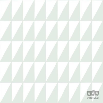Tapeta na flizelinie wzór geometryczny zielona