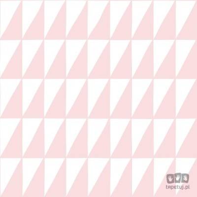 Tapeta na flizelinie wzór geometryczny różowa