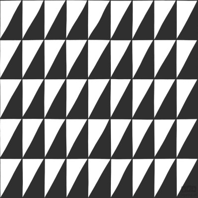 Tapeta czarno biała wzór geometryczny trójkąty na flizelinie