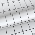 Biała tapeta w kratkę wzór geometryczny prostokąty