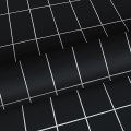 Czarna tapeta w kratkę wzór geometryczny prostokąty