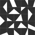 Tapeta na flizelinie biało czarna wzór geometryczny