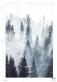 Fototapeta z motywem lasu i mgły