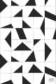 Fototapeta czarno biały wzór geometryczny flizelina