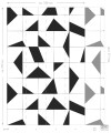 Fototapeta czarno biały wzór geometryczny flizelina