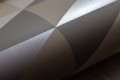 Tapeta wzór geometryczny trójkąty odcienie beżu flizelina