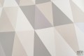 Tapeta wzór geometryczny trójkąty odcienie beżu flizelina