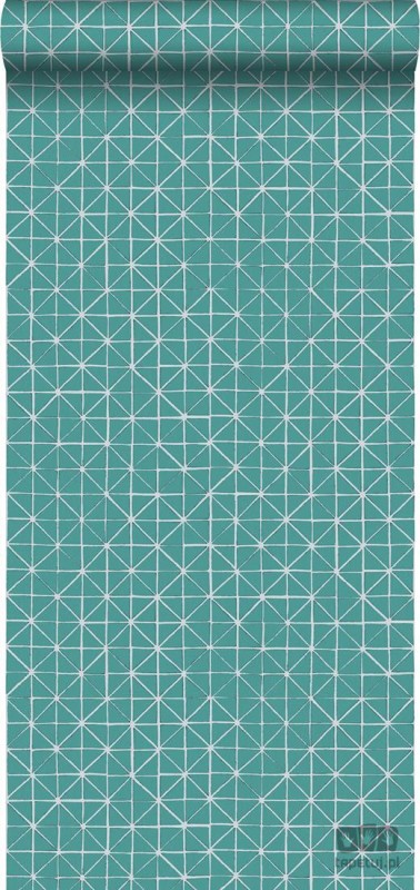 Tapeta na flizelinie z geometryczną mozaiką