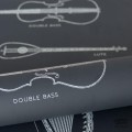 Czarna tapeta z ilustracjami instrumentów
