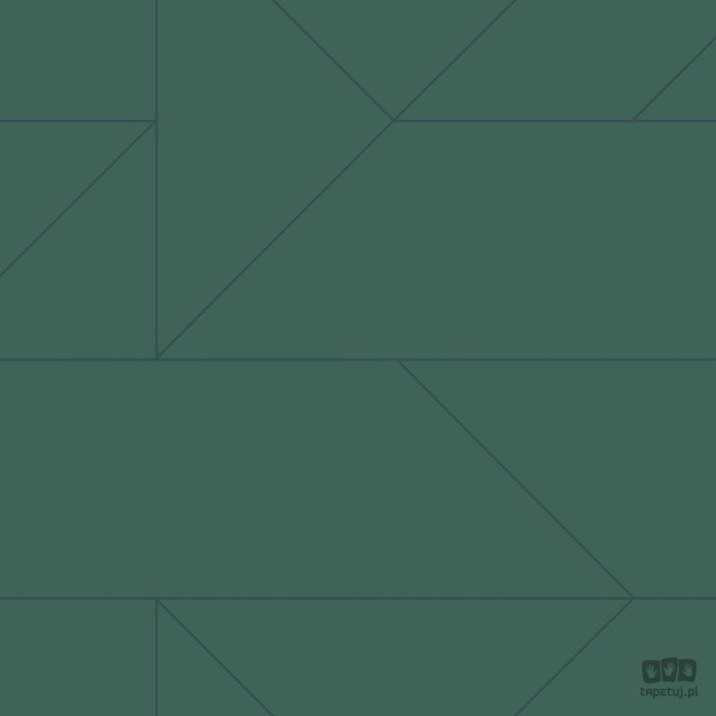 Tapeta w linie wzór geometryczny morska zieleń