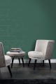 Tapeta w linie wzór geometryczny morska zieleń
