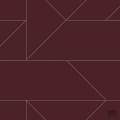 Bordowa tapeta w duży wzór geometryczny