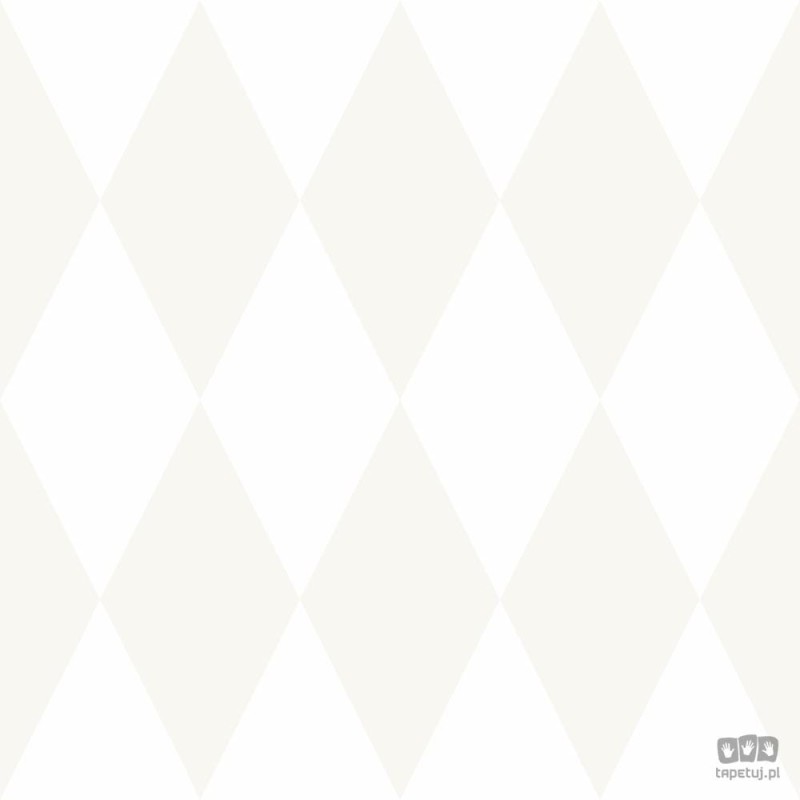 Kremowo-biała tapeta w geometryczne wzory