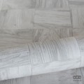 Kremowa tapeta na flizelinie kolaż drewniane kostki