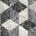 Tapeta na flizelinie w romby 3D z efektem grafitowego marmuru