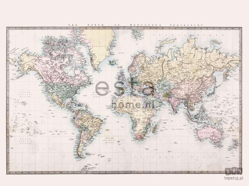 Fototapeta mapa świata