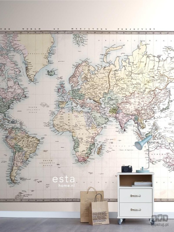 Fototapeta mapa świata