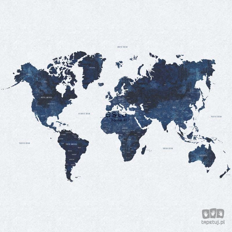 Fototapeta mapa świata