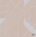 Tapeta geometryczna w odcieniu różowego złota