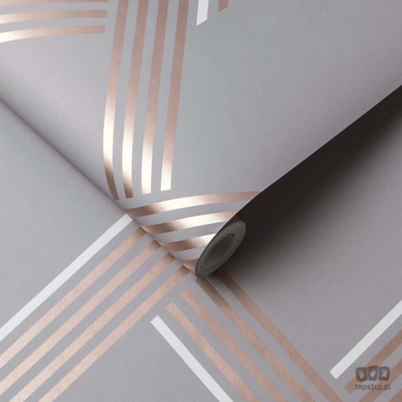 Szara tapeta wzór geometryczny