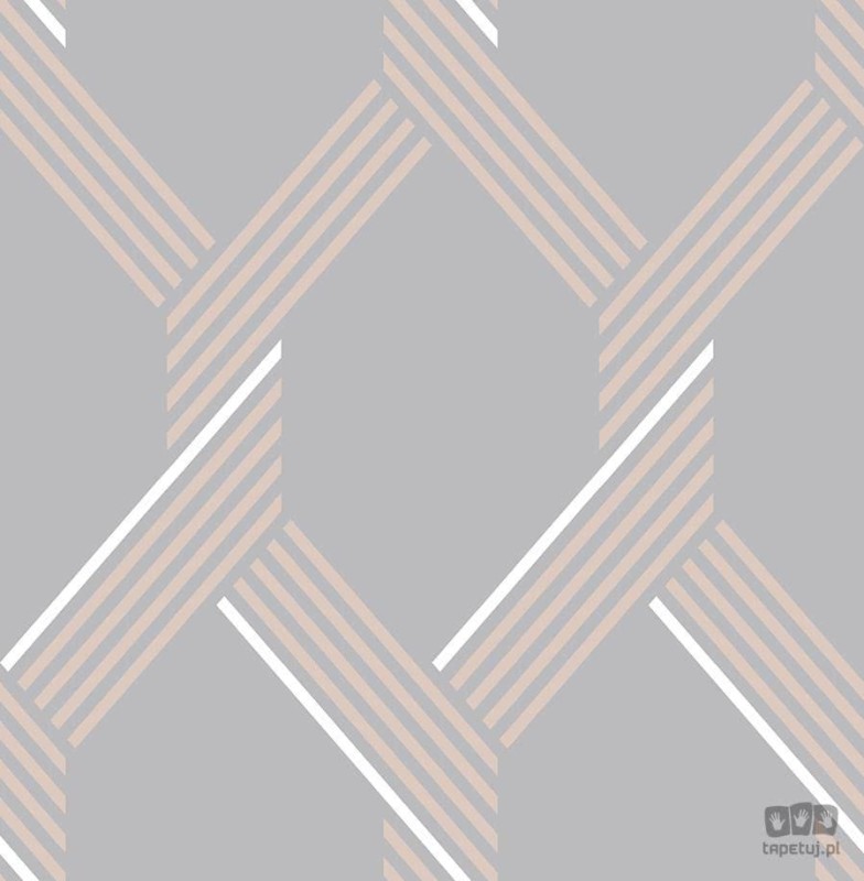 Szara tapeta wzór geometryczny