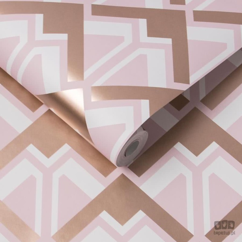 Tapeta art deco w romby