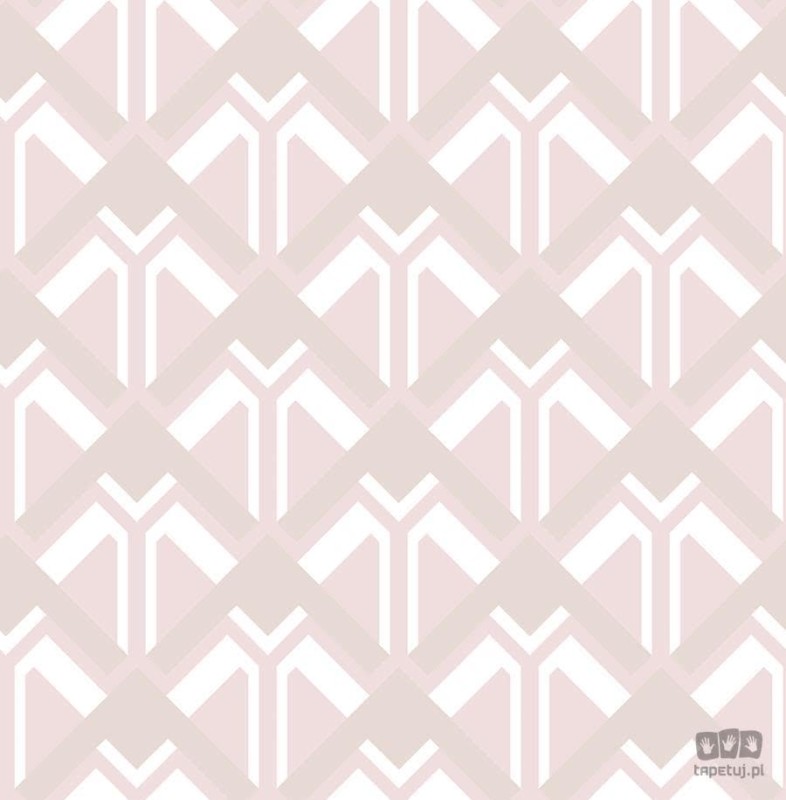 Tapeta art deco w romby