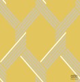 Żółto-musztardowa tapeta wzór geometryczny