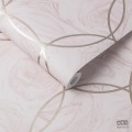 Różowo-złota tapeta wzór geometryczny marmur