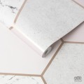 Tapeta różowo-szary wzór geometryczny
