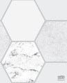 Szaro-biała tapeta wzór geometryczny