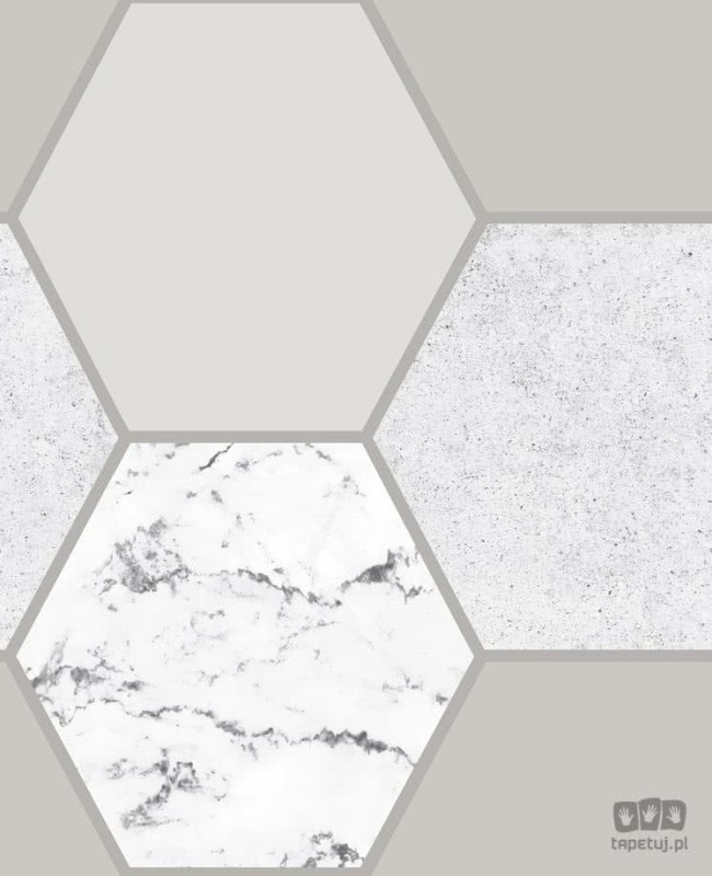 Tapeta wzór geometryczny marmur taupe