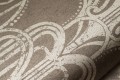 Brązowo-złota tapeta na flizelinie wzór art deco