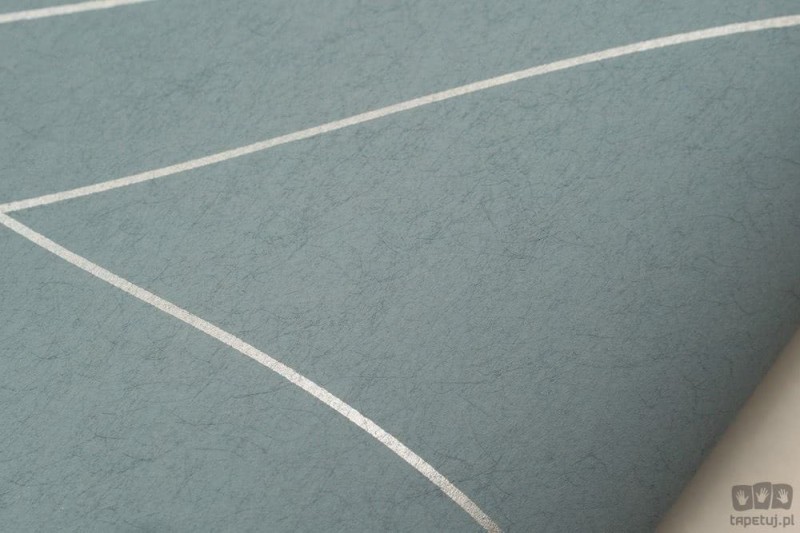 Niebieska tapeta z geometrycznym wzorem