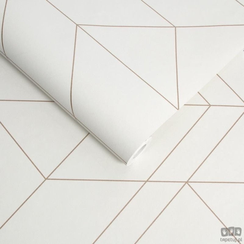 Szara tapeta z geometrycznym wzorem