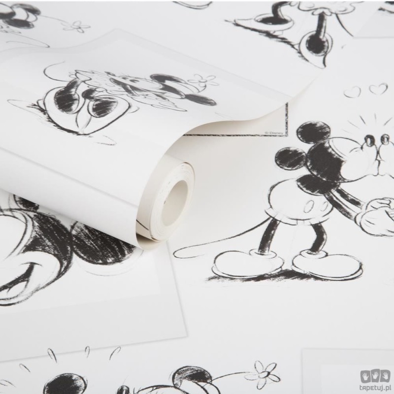 Tapeta papierowa z motywem Myszki Miki