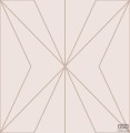 Pudrowy róż tapeta z geometrycznym linearnym złotym akcentem