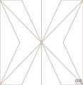 Biała tapeta z geometrycznym linearnym złotym akcentem