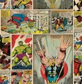 Tapeta papierowa z motywem komiksu z superbohaterami