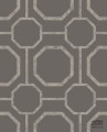 Tapeta na flizelinie w wzór geometryczny z połyskiem taupe