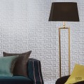 Tapeta na flizelinie w srebrny wzór geometryczny nowoczesna