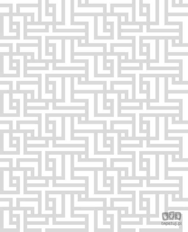 Tapeta na flizelinie w srebrny wzór geometryczny nowoczesna